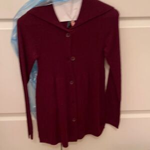 Splendid Red Cashmere Sweater XS